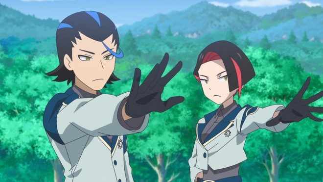 Scene from the anime Pokémon Horizons